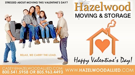 Happy Valentine’s Day From Santa Barbara Moving Company